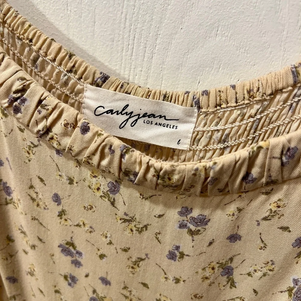 CJLA Floral Cream Dress - Picture 2 of 5